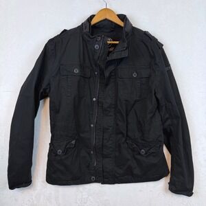 Brandit‎ Mens Black Vintage M65 Field Jacket Military Style Size L